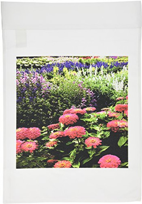 3dRose fl_717_1 Pink Zinnias Garden Flag, 12 by 18-Inch 3dRose fl_717_1 Pink Zinnias Garden Flag, 12 by 18-Inch