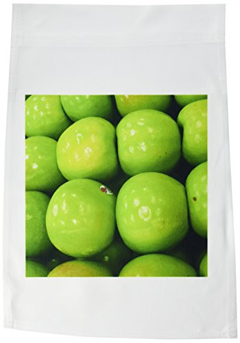 3dRose fl_7763_1 Green Apples Garden Flag, 12 by 18-Inch