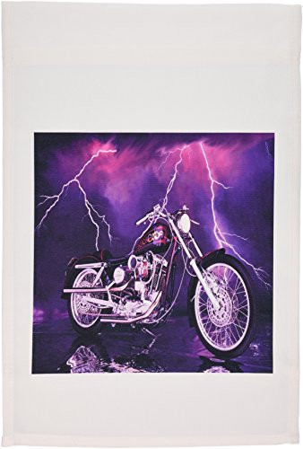 3dRose fl_8332_1 Flag Picturing Harley-Davidson No.174; Motorcycle, 12 by 18-Inch