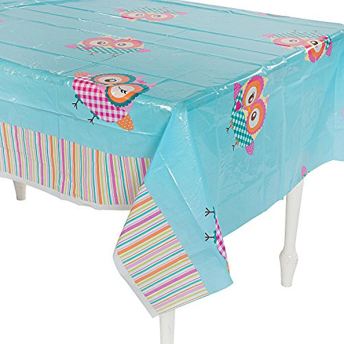 Fun Express - You're A Hoot Tablecover for Birthday - Party Supplies - Table Covers - Print Table Covers - Birthday - 1 Piece