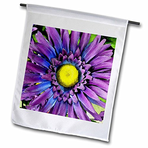 3dRose fl_17757_1 Pleasantly Purple Garden Flag, 12 by 18-Inch