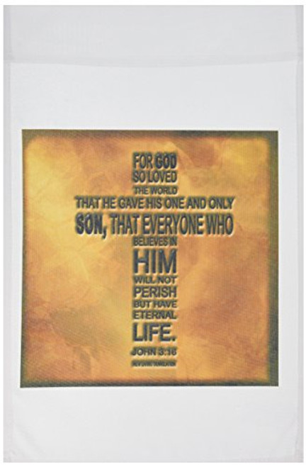 3dRose fl_29092_1 John 3/16 Bible Verse Embossed on a Copper Background Garden Flag, 12 by 18-Inch 3dRose fl_29092_1 John 3/16 Bible Verse Embossed on a Copper Background Garden Flag, 12 by 18-Inch