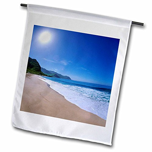 3dRose fl_89639_1 Yokohama Beach Oahu Hawaii US US12 Dpb0763 Douglas Peebles Garden Flag, 12 by 18-Inch