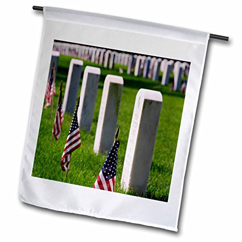 3dRose fl_90349_1 Veteran Tombs National Cemetery Louisville Kentucky - Us18 Aje0236 - Adam Jones Garden Flag, 12 by 18-Inch
