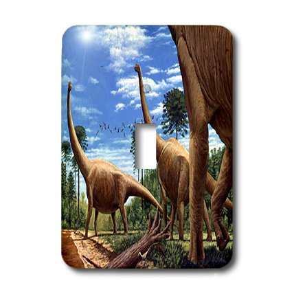 3dRose lsp_1008_1 Dinosaur Brachiosaurus Single Toggle Switch