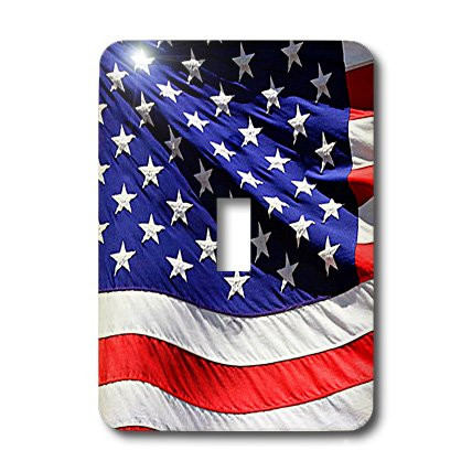 3dRose lsp_21652_1 American Flag Single Toggle Switch