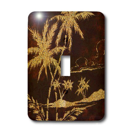 3dRose lsp_35073_1 Brown And Tan Palms Toggle Switch Multicolor 3dRose lsp_35073_1 Brown And Tan Palms Toggle Switch Multicolor