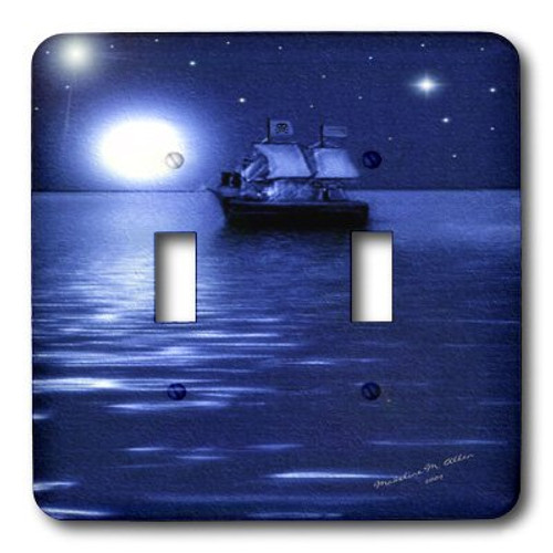 3dRose LLC lsp_6670_2 Pirate Ship Smudge Art Ship Art Double Toggle Switch 3dRose LLC lsp_6670_2 Pirate Ship Smudge Art Ship Art Double Toggle Switch