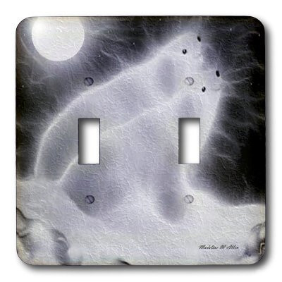 3dRose LLC lsp_8365_2 Polar Bear B, Double Toggle Switch