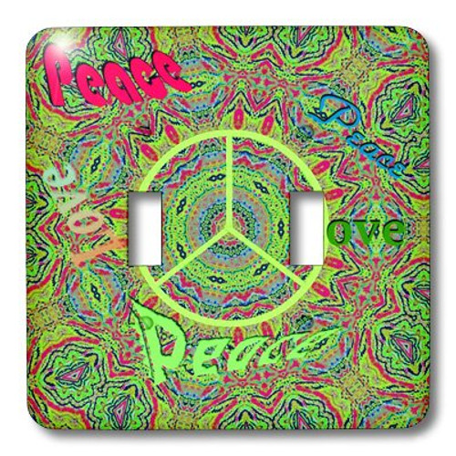 3dRose LLC lsp_11727_2 Peace C Double Toggle Switch 3dRose LLC lsp_11727_2 Peace C Double Toggle Switch
