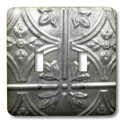 3dRose lsp_34863_2 Silver Relief Toggle Switch Multi-Color
