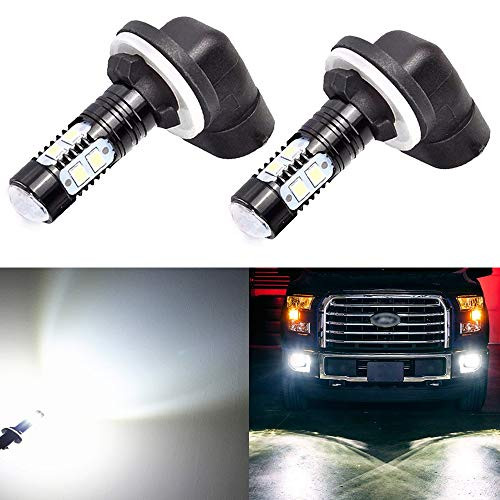 GTP Extremely Bright 881 LED Fog Light Bulbs 50W High Power 6000K Xenon White DRL Daytime Running Light or Fog Lights, 862 886 889 894 896 898