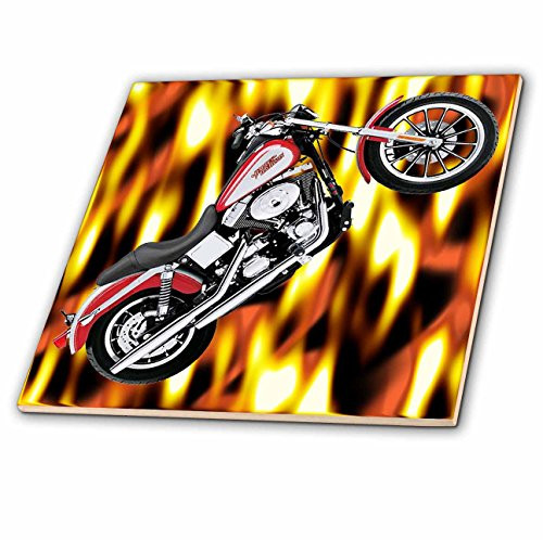 3dRose LLC ct_3175_2 Tile Picturing Harley-Davidson Motorcycle 3dRose LLC ct_3175_2 Tile Picturing Harley-Davidson Motorcycle