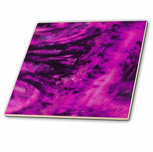 3dRose ct_20653_2 Purple Pink Scroll Ceramic Tile, 6-Inch