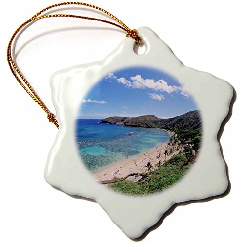 3dRose orn_89651_1 Hanauma Bay, Oahu, Hawaii, USA US12 DPB0807 Douglas Peebles Snowflake Porcelain Ornament, 3-Inch 3dRose orn_89651_1 Hanauma Bay, Oahu, Hawaii, USA US12 DPB0807 Douglas Peebles Snowflake Porcelain Ornament, 3-Inch