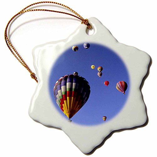 3dRose orn_92523_1 Hot Air Balloons Albuquerque New Mexico Bill Bachmann Snowflake Decorative Hanging Ornament, Porcelain, 3-Inch 3dRose orn_92523_1 Hot Air Balloons Albuquerque New Mexico Bill Bachmann Snowflake Decorative Hanging Ornament, Porcelain, 3-Inch