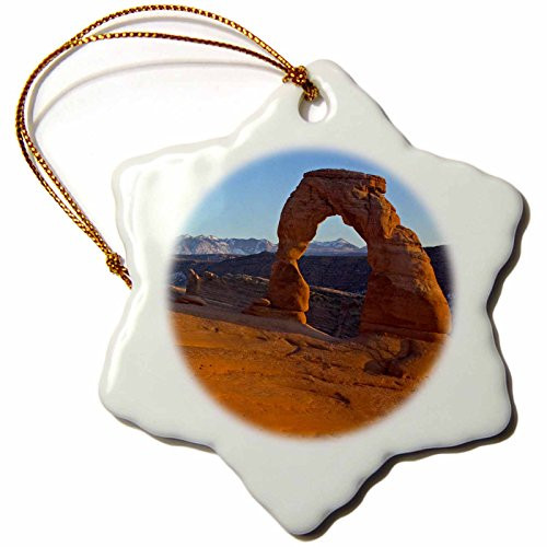 3dRose orn_94678_1 Utah, Arches NP, Delicate Arch at Sunset US45 BJA0234 Jayne's Gallery Snowflake Porcelain Ornament, 3-Inch 3dRose orn_94678_1 Utah, Arches NP, Delicate Arch at Sunset US45 BJA0234 Jayne's Gallery Snowflake Porcelain Ornament, 3-Inch