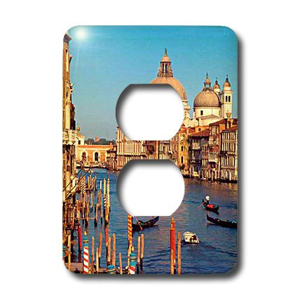 3dRose lsp_1139_6 Venice Italy 2 Plug Outlet Cover