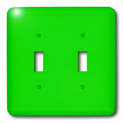 3dRose lsp_3159_2 Green Tone Double Toggle Switch