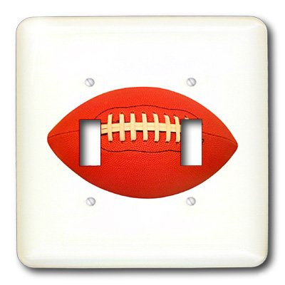3dRose lsp_3183_2"Football" Double Toggle Switch