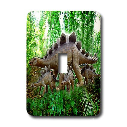 3dRose lsp_4098_1"Dinosaurs" Single Toggle Switch