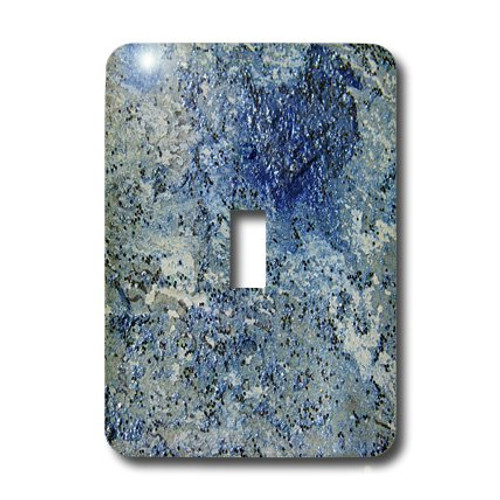 3dRose lsp_6459_1 Blue Glitter Abstract Painting Single Toggle Switch Multicolor