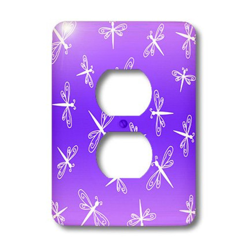 3dRose lsp_12139_6 Dancing Dragonflies on Purple n Violet 2 Plug Outlet Cover 3dRose lsp_12139_6 Dancing Dragonflies on Purple n Violet 2 Plug Outlet Cover