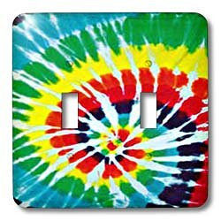 3dRose lsp_14276_2 Tie Dye Art 1 Double Toggle Switch