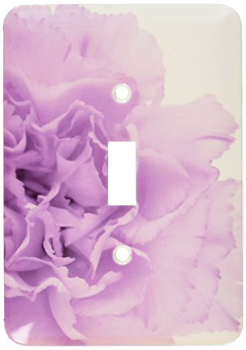 3dRose LLC lsp_20615_1 Delicate Purple Grey Flower - Single Toggle Switch