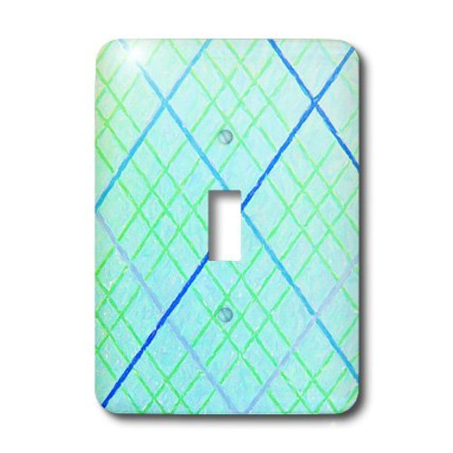 3dRose LLC lsp_20946_1 Blue Plaid - Single Toggle Switch 3dRose LLC lsp_20946_1 Blue Plaid - Single Toggle Switch