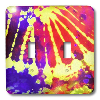 3dRose LLC lsp_23965_2 Flamboyant Tye Dye Double Toggle Switch