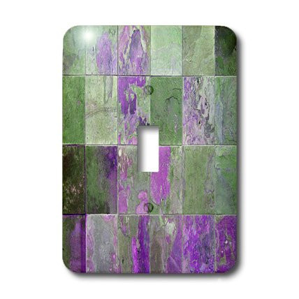3dRose lsp_29112_1 Purple Rusted Tile Toggle Switch, Multicolor