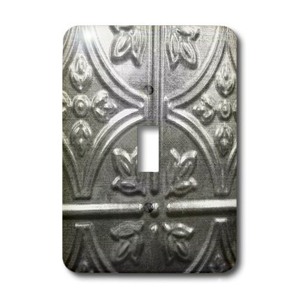 3dRose lsp_34863_1 Silver Relief Toggle Switch Multi-Color