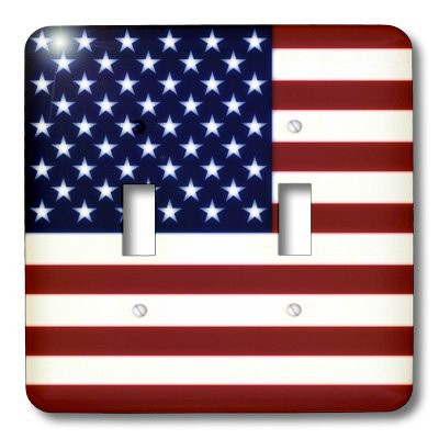 3dRose lsp_37607_2 Unites States American Flag Double Toggle Switch