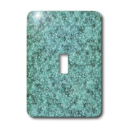 3dRose lsp_41104_1 Glitter Single Toggle Switch Blue