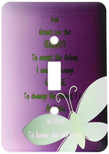 3dRose lsp_47246_1 Serenity Prayer Toggle Switch