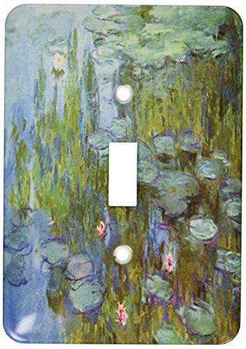 3dRose lsp_49340_1"Monet's Water Lilies Painting - Single" Toggle Switch