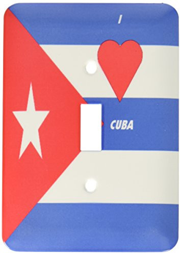 3dRose lsp_51540_1 I Love Cuba Single Toggle Switch