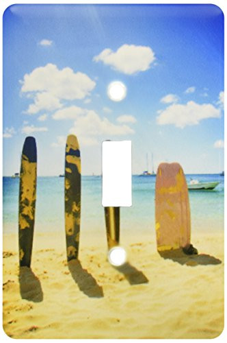 3dRose lsp_53307_1 Surfboards In The Sand Toggle Switch