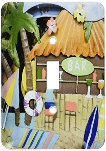 3dRose LLC lsp_54147_1 Hawaiian Bar Single Toggle Switch