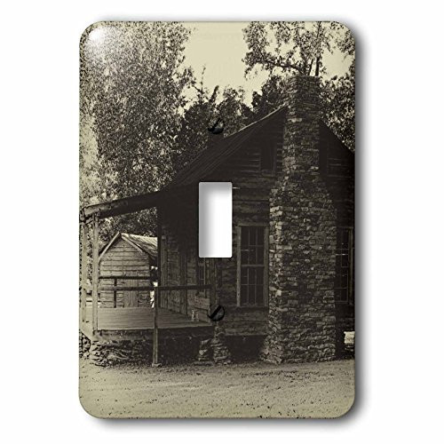 3dRose lsp_57068_1 An Old Cabin With Effects Single Toggle Switch