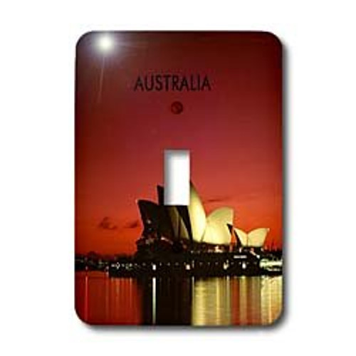 3dRose LLC lsp_60672_1 Night Time Picture of Sydney Opera House Australia Single Toggle Switch