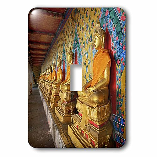 3dRose lsp_70817_1 Line of Buddha's, Wat Arun, Bangkok, Thailand Single Toggle Switch