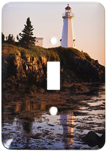 3dRose lsp_72934_1" New Brunswick, Letite Passage Lighthouse-CN04 MDE0028-Michael DeFreitas" Single Toggle Switch