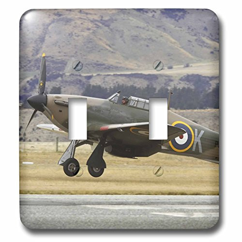 3dRose lsp_76008_2 New Zealand, Warbirds Over Wanaka, Vintage Airplanes Double Toggle Switch 3dRose lsp_76008_2 New Zealand, Warbirds Over Wanaka, Vintage Airplanes Double Toggle Switch