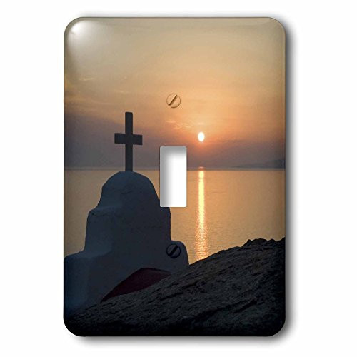 3dRose lsp_81810_1 Greece, Mykonos, Hora, Greek Orthodox Church Eu12 Bja0052 Jaynes Gallery Single Toggle Switch