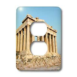 3dRose Lsp_81845_6 Parthenon, Ancient Architecture, Acropolis, Athens, Greece - Eu12 Pri0107 - Prisma 2 Plug Outlet Cover