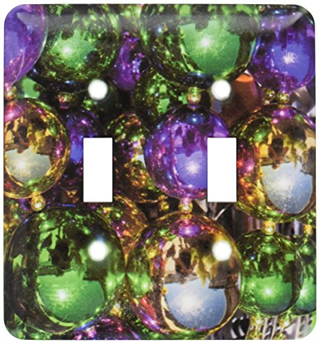 3dRose LLC lsp_90498_2 Louisiana, New Orleans, Market, Mardi Gras Beads Us19 Wbi0182 Walter Bibikow Double Toggle Switch