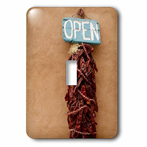 3dRose lsp_92728_1 Chile Ristra Decoration, Santa Fe, New Mexico Us32 Jmr0957 Julien Mcroberts Single Toggle Switch