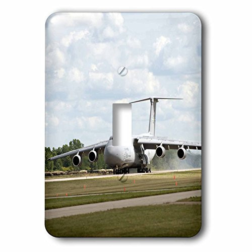 3dRose lsp_97139_1 Air Force, C-5A Galaxy, Cargo Aircraft, aviation-US50 BFR0069-Bernard Friel Single Toggle Switch, Multicolor